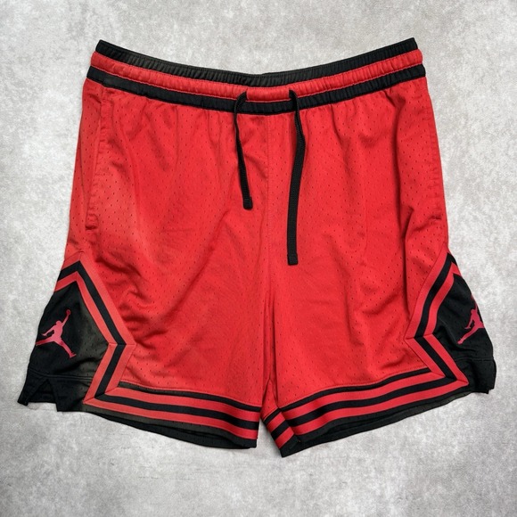 Jordan Other - Nike Air Jordan Shorts Men XL Diamond Jumpman Basketball Stretch Mesh Gym
